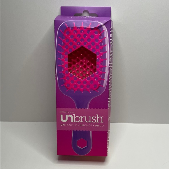 FHI Heat Accessories - NIB FHI Heat Unbrush Paddle Brush - Pink & Purple